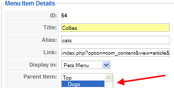 Submenu example1